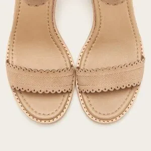 Frye Shoes 33 Frye Blush Pink Brielle Scallop Suede Back Zip